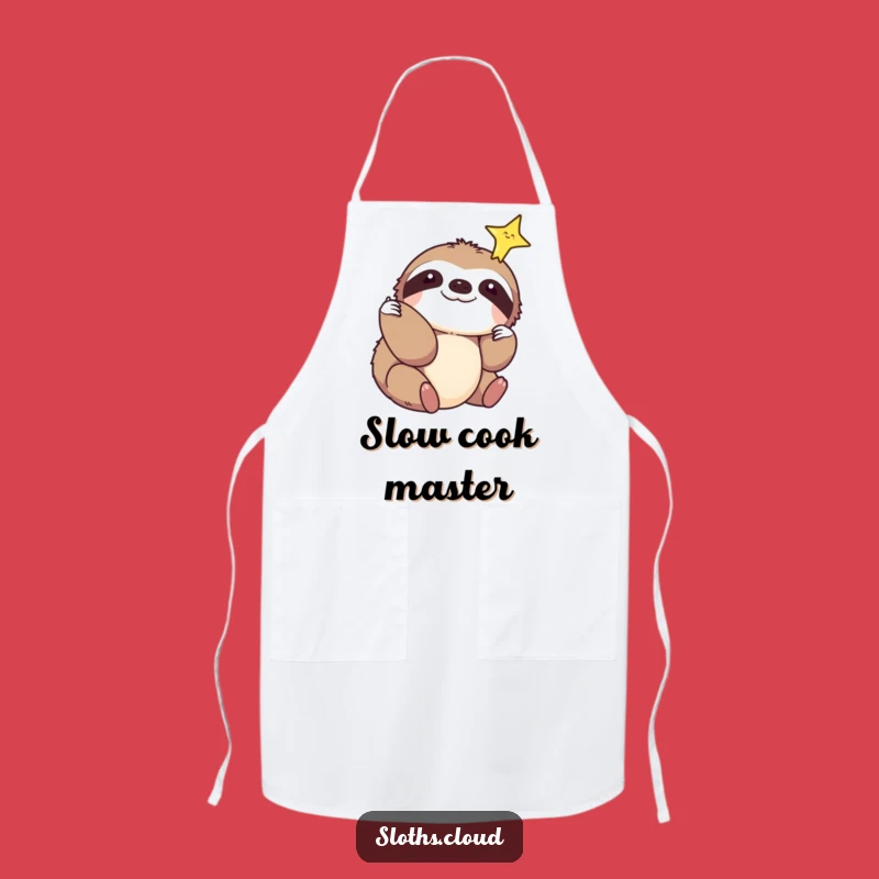 Funny Sloth Apron: Cook with Dreams and Gentle Humor