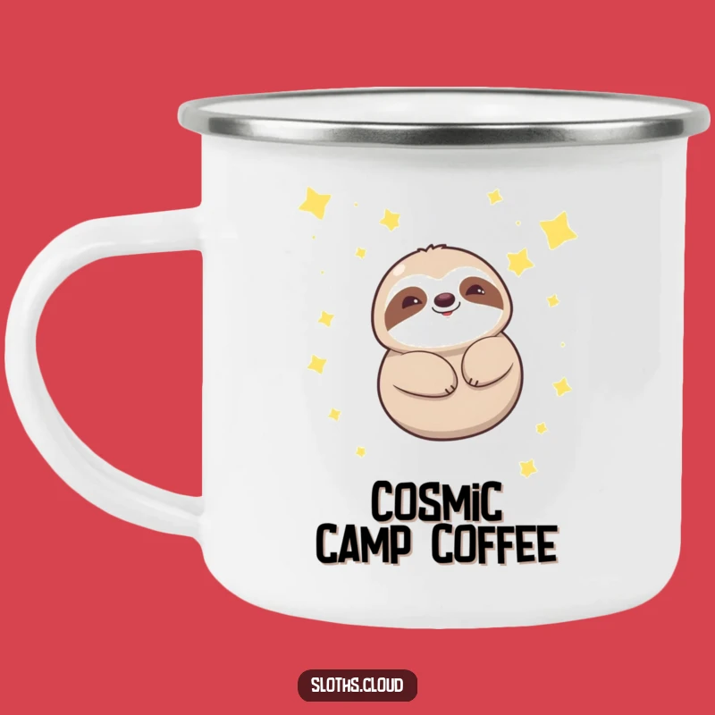 Funny Kawaii Sloth Starry Float Camping Mug: Dreamy Adventures!