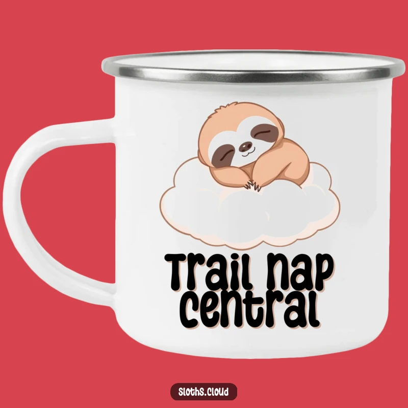 Funny Napping Sloth Camping Mug: Cozy Gift for Relaxed Outdoors