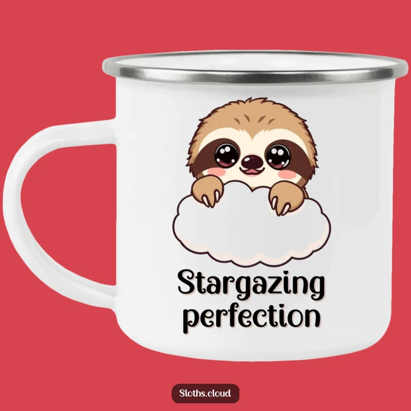 Funny Kawaii Sloth Camping Mug: Sip Sweetness on Your Adventures