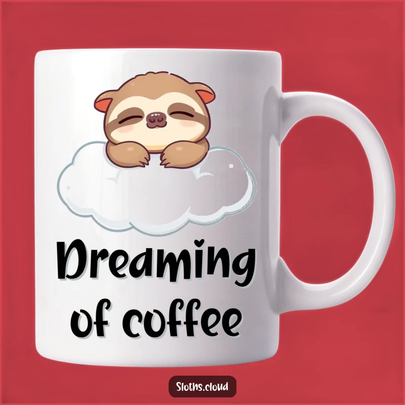 Funny Sloth Cloud Nap Mug - Relaxing & Serene Funny Gift Idea