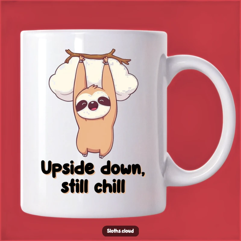 Funny Kawaii Sloth Cloud Mug: Peaceful Smiles for Your Morning Brew