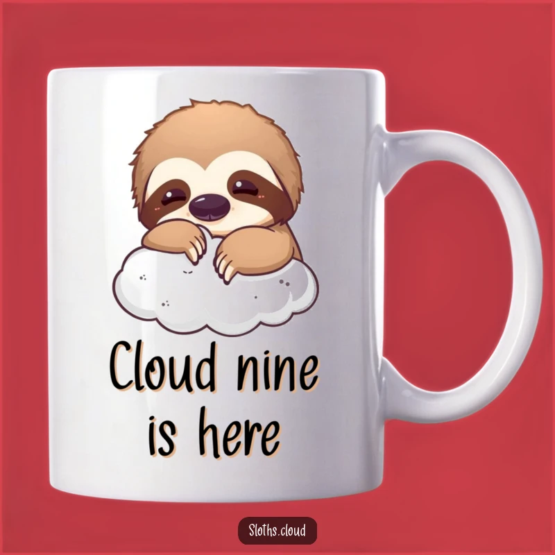 Funny Playful Sloth Cloud Mug: A Whimsical & Hilarious Gift for Dreamers