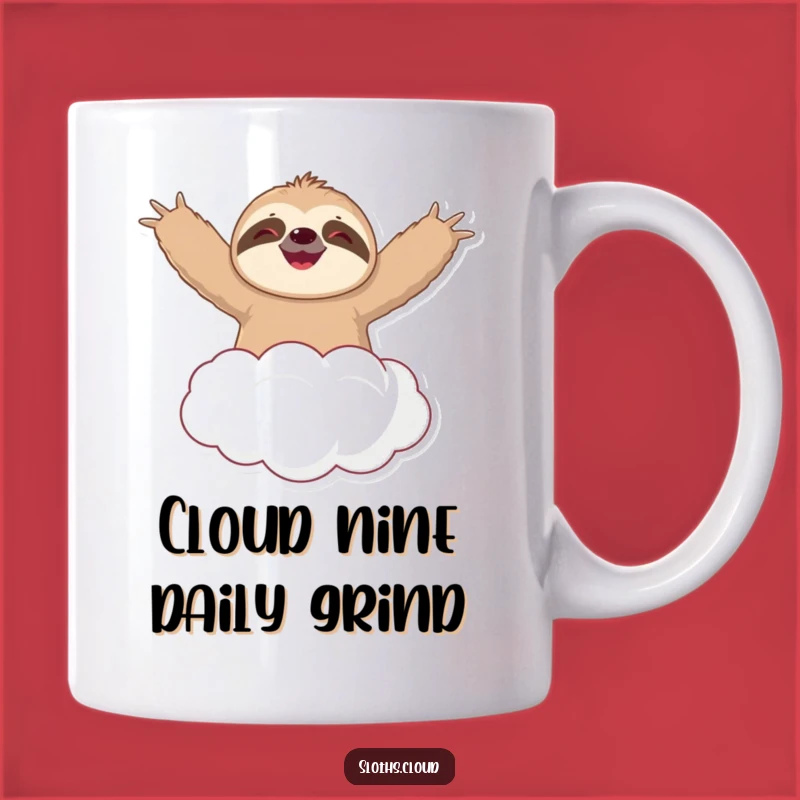 Funny Sloth Cloud Float Mug: A Joyful, Uplifting Gift for Sloth Lovers