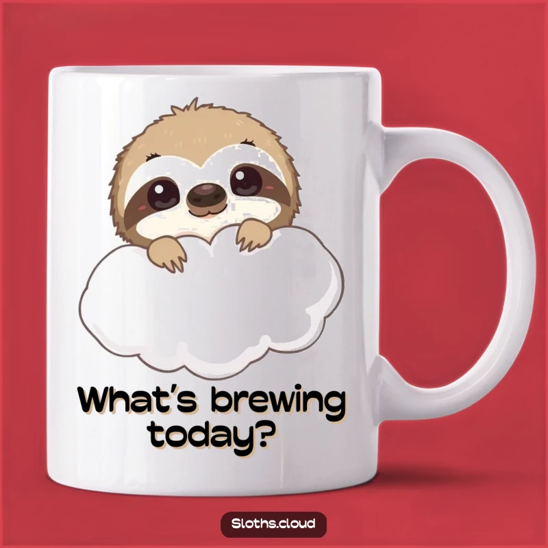 Funny Peeking Sloth Mug: Curious Gift for Sneaky & Slow Fun