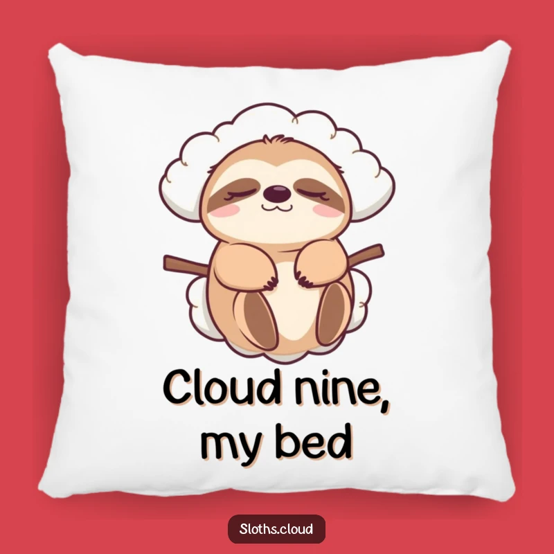 Funny Sloth Cloud Carry Pillow: Soft, Cozy Gift for Sweet Dreams