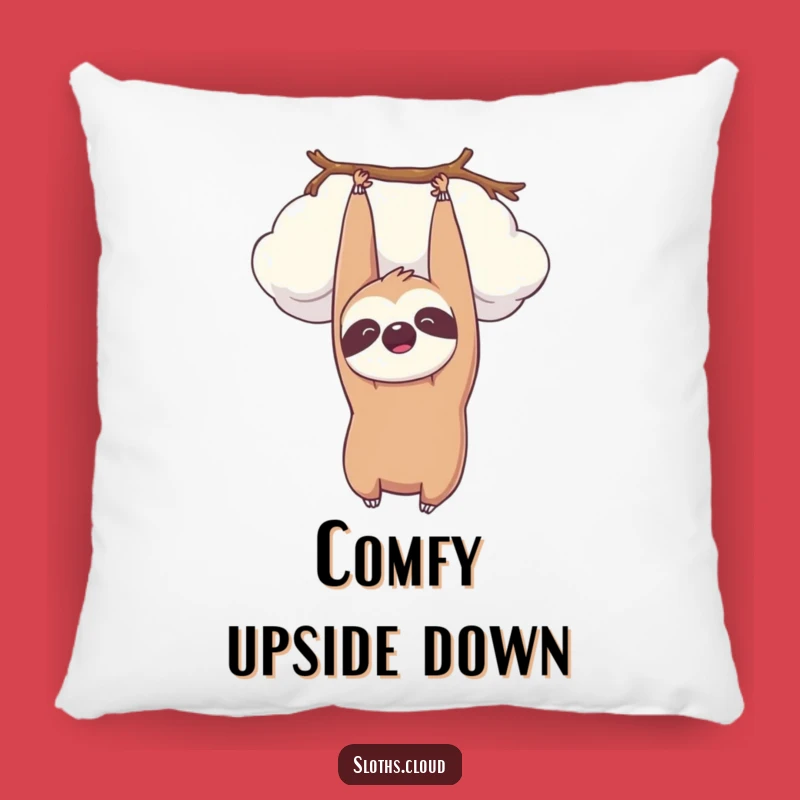 Funny Kawaii Sloth Cloud Pillow: Cozy Comfort with Peaceful Smiles