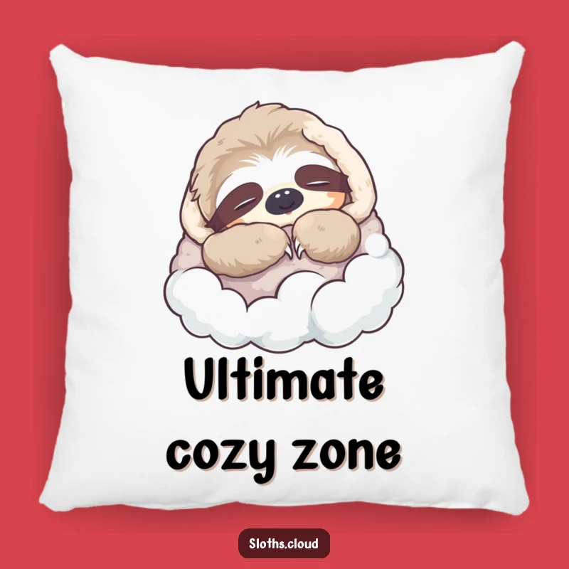 Funny Napping Sloth Pillow: Cloud Blanket Comfort, Soft & Snuggly Funny Gift