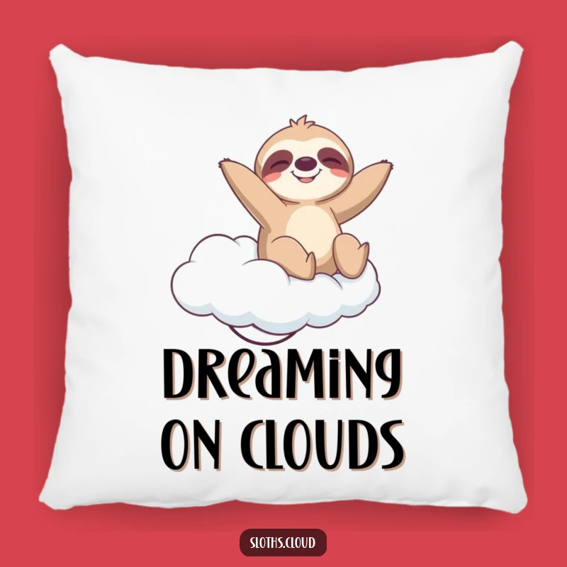 Funny Sloth Cloud Bounce Pillow: Cozy & Hilarious Relaxation Accent