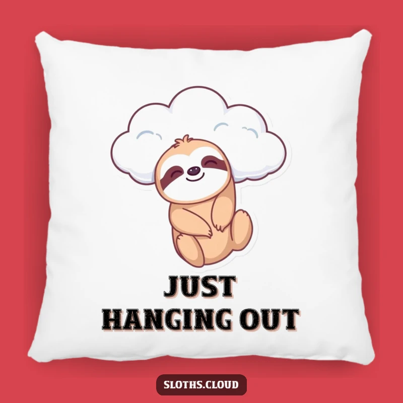 Funny Sloth Cloud Dangle Pillow, Cuddle Up with Calmness