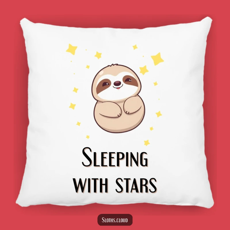 Funny Kawaii Sloth Starry Float Pillow: Hugs of Serenity