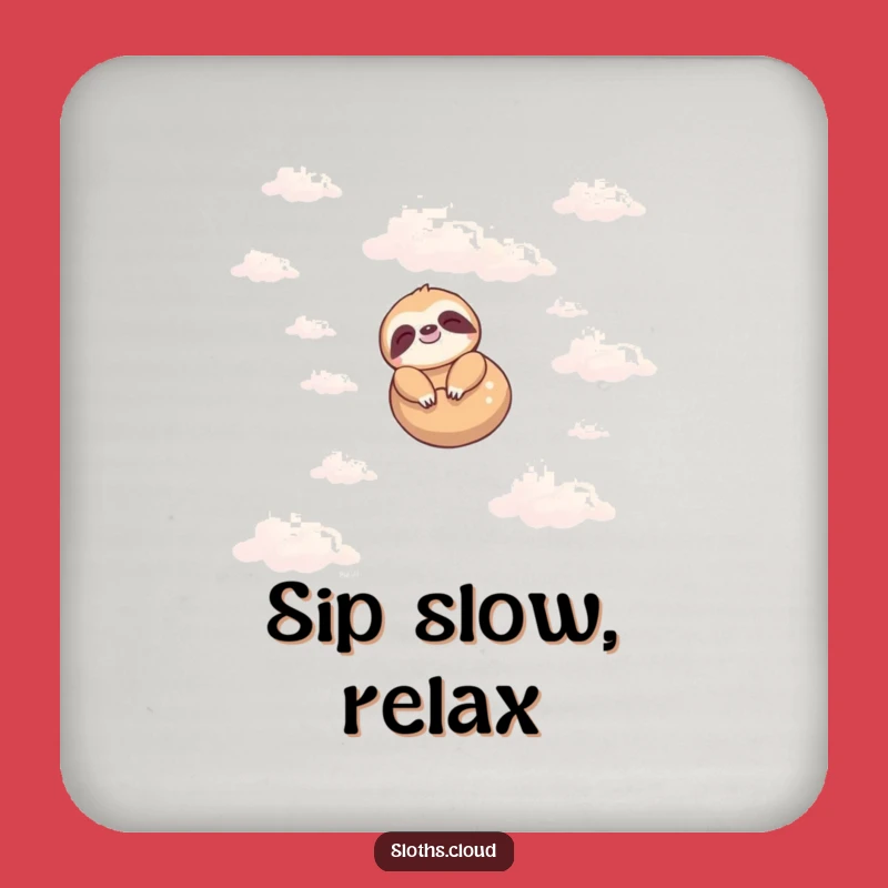 Funny Sloth Coaster - Peaceful Floating Sloth Drink Protector for Humorous Tables