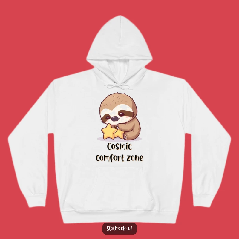 Funny Gentle Sloth Star Hoodie: Cozy & Hilarious Gift for Dreamers
