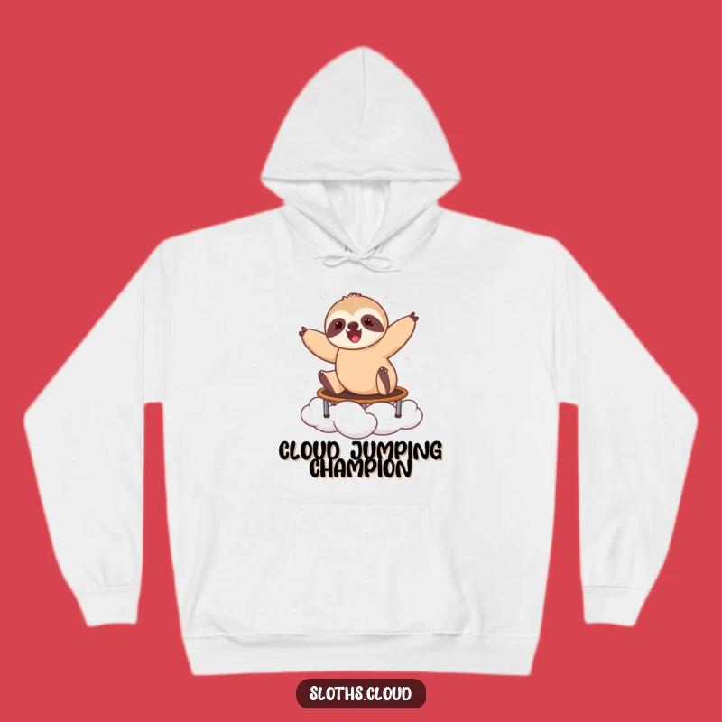 Funny Bouncing Sloth Hoodie: Cozy Energy, Your Ultimate Funny Gift