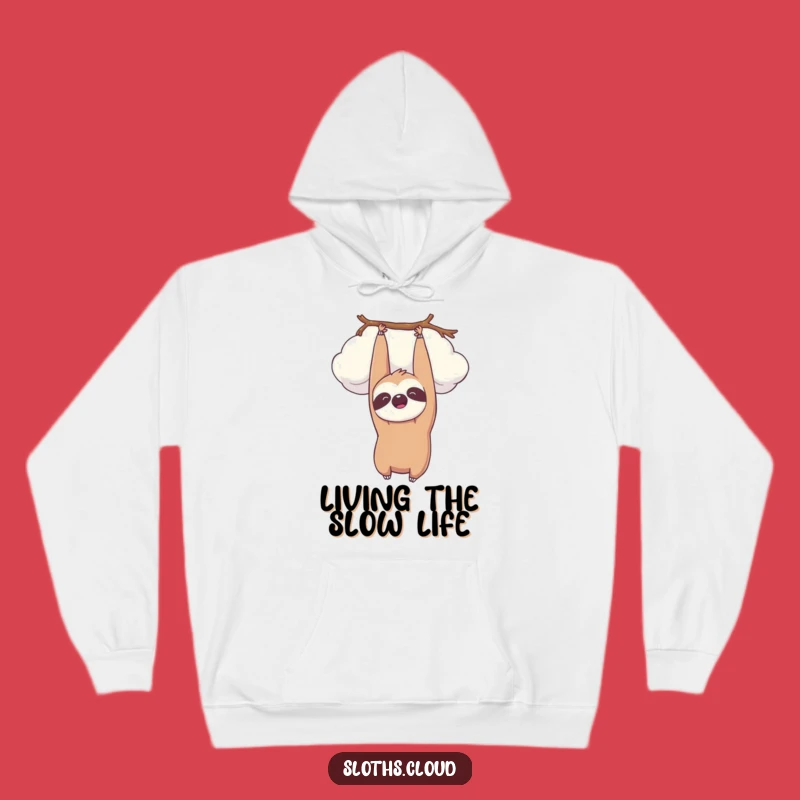 Funny Kawaii Sloth Cloud Hoodie: Cozy Comfort with Peaceful Smiles