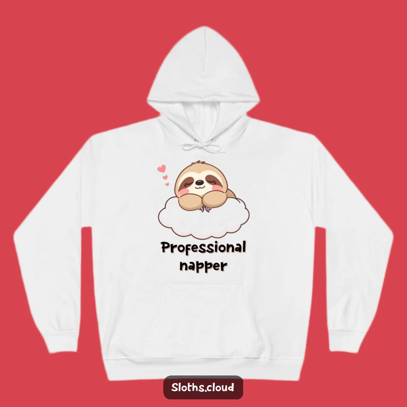 Funny Kawaii Sloth Napping Cloud Hoodie: Cozy Dreams Guaranteed