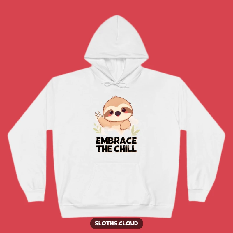 Funny Shy Sloth Fog Hoodie: Cozy Up in This Adorable Humorous Sloth Apparel