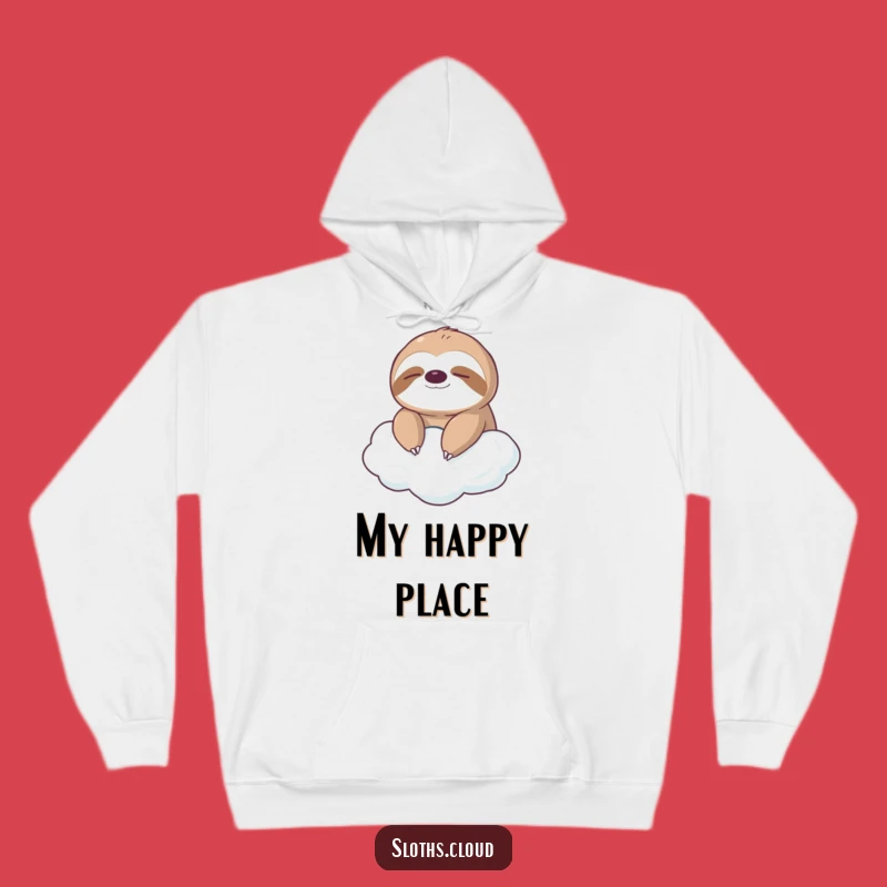 Funny Sloth Cloud Hoodie: Cozy Serenity Wear, Ultimate Relaxation Funny Gift