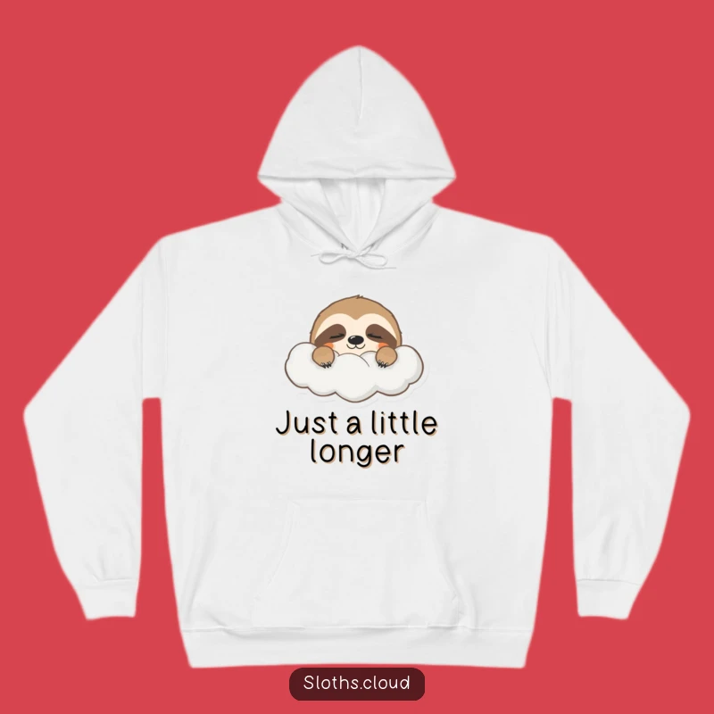 Funny Sleepy Sloth Hoodie: Cozy Peeking Comfort, Your Funny Gift