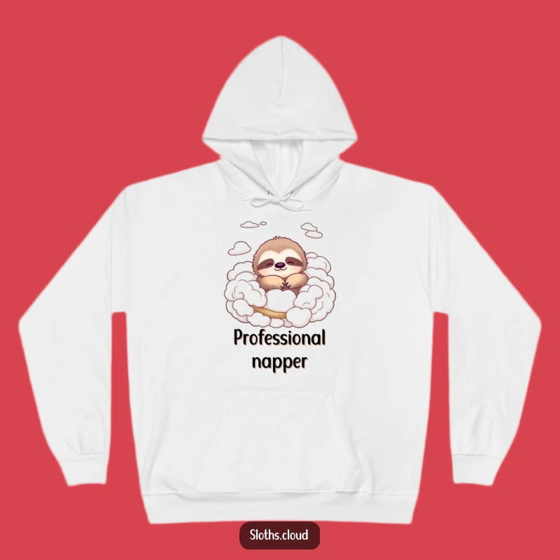 Funny Peaceful Sloth Hoodie: Cozy Cloud Apparel for Ultimate Relaxation