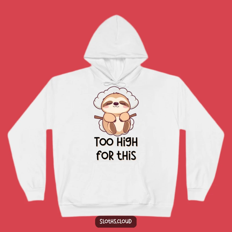 Funny Sloth Cloud Carry Hoodie: Cozy Gift for Ultimate Relaxation
