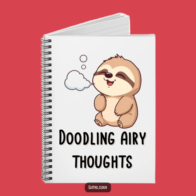 Funny Sloth Cloud Air Notebook: Jot Down Ideas with Joyful Puffs, Perfect Funny Gift