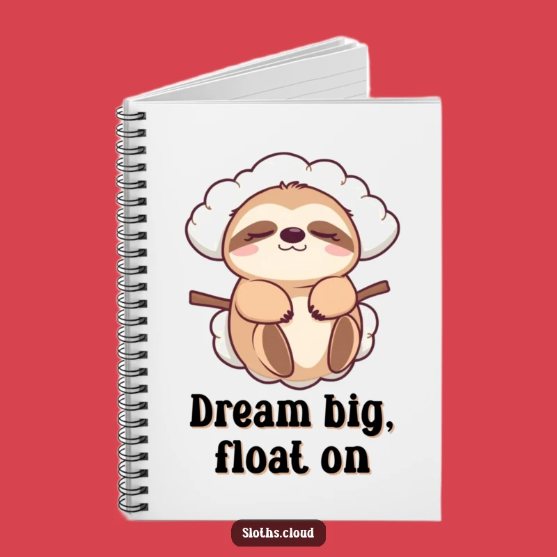 Funny Sloth Cloud Carry Notebook: Journal Gift for Lazy Thoughts