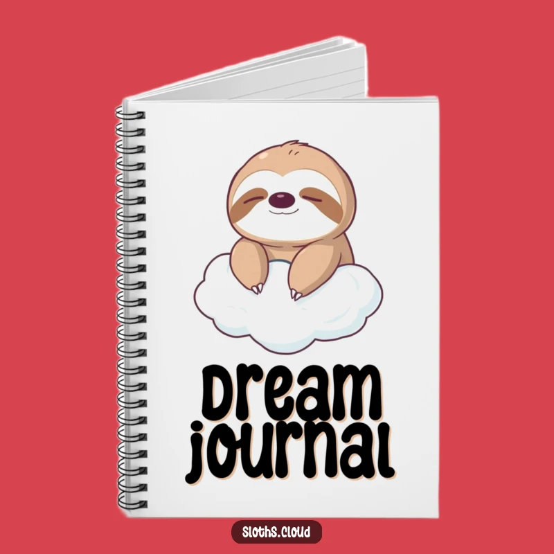 Funny Sloth Cloud Notebook: Jot Down Thoughts Slowly, Serene Funny Gift