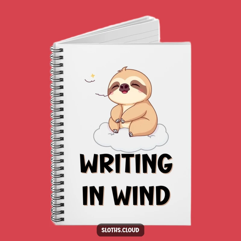 Funny Sloth Breeze Notebook: Jot Down Thoughts With A Relaxing Sloth