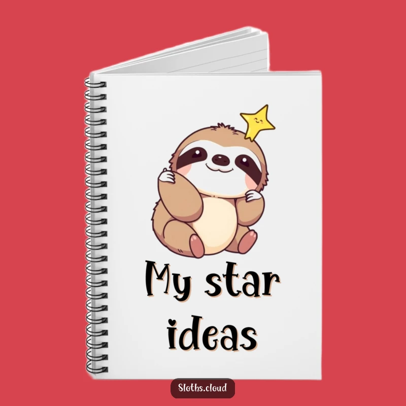 Funny Sloth Notebook: Jot Down Your Dreams with This Starry Design