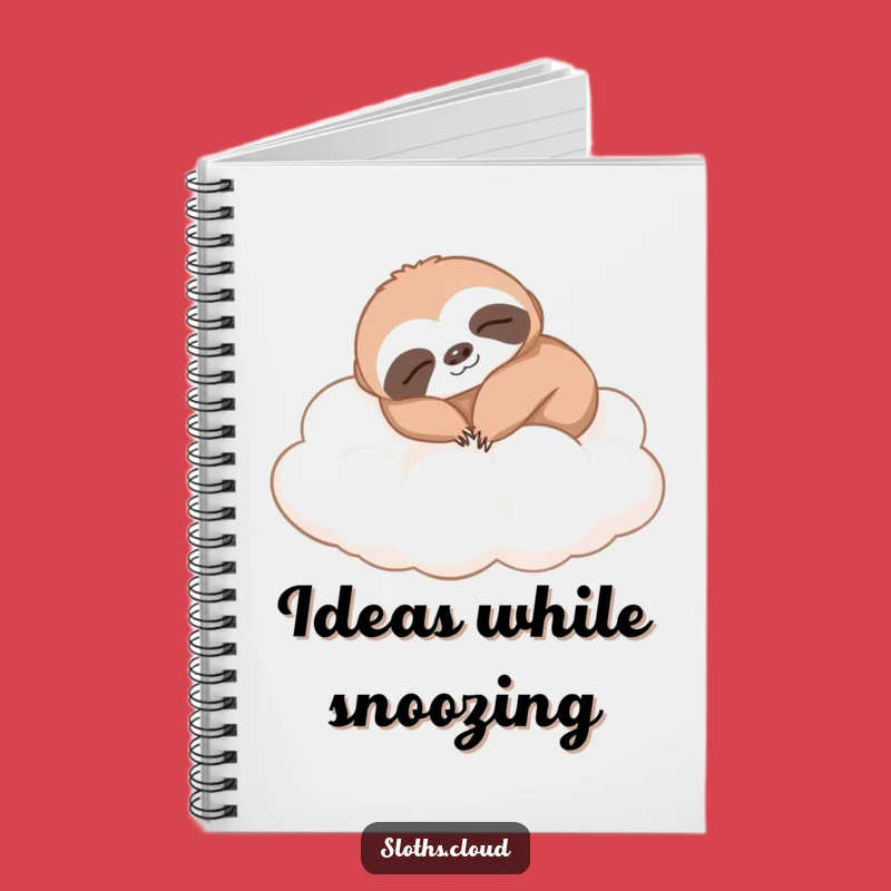 Funny Napping Sloth Notebook: Journal Gift for Dreamy Thoughts