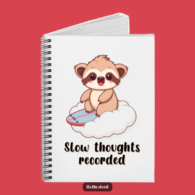 Funny Kawaii Sloth Cloud Surfing Notebook: Capture Your Dreamy Ideas