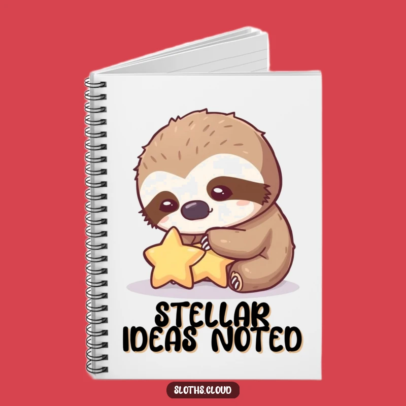 Funny Gentle Sloth Star Notebook: Sweet & Hilarious Gift for Dreamers
