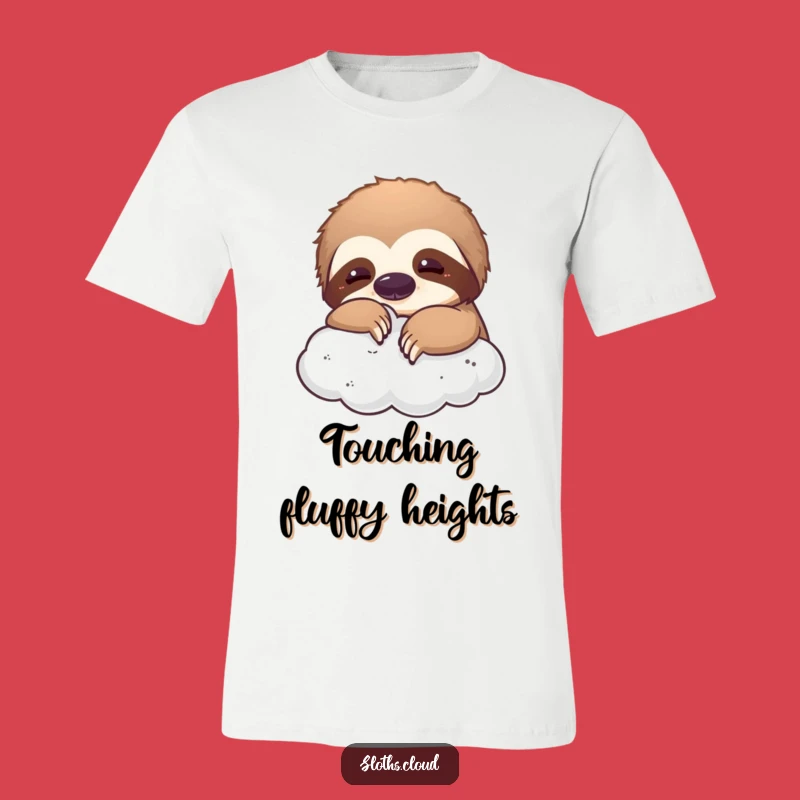 Funny Playful Sloth Cloud T-Shirt: Wear Your Dreams with Hilarious Comfort