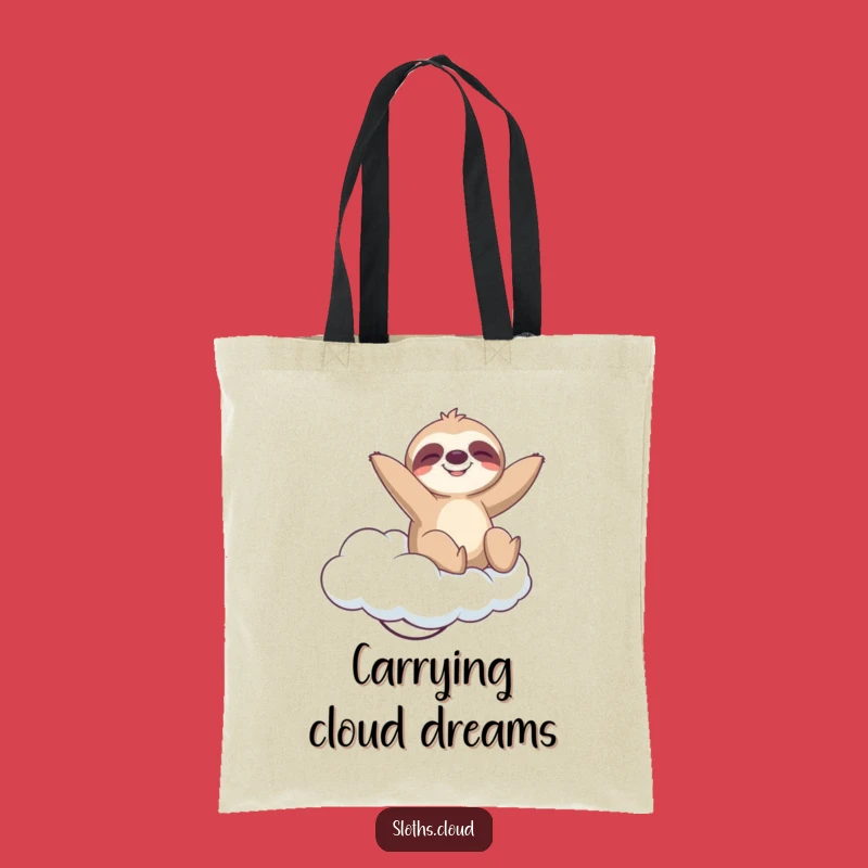 Funny Sloth Cloud Bounce Tote Bag: Blissful & Hilarious Carry-All