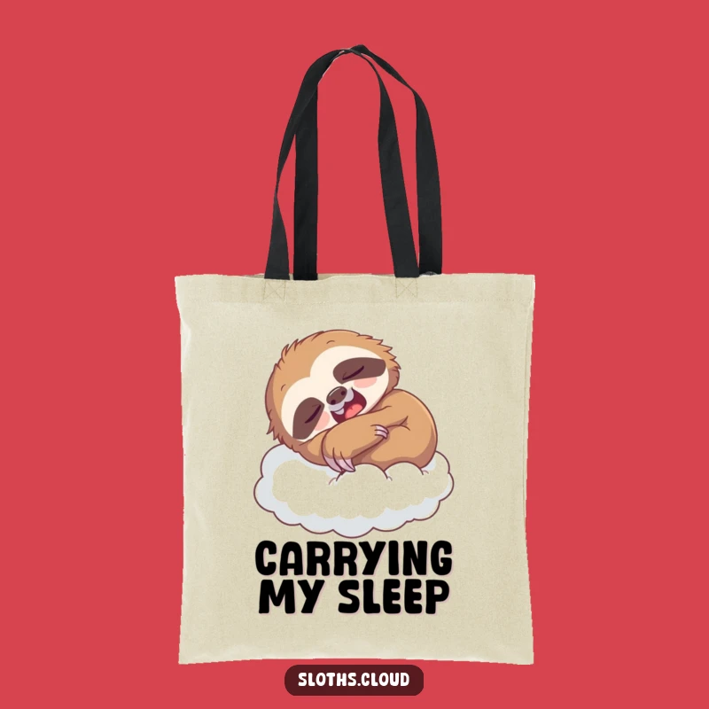 Funny Sloth Nap Tote Bag: Carry Your Sleepy Vibes With A Yawning Sloth