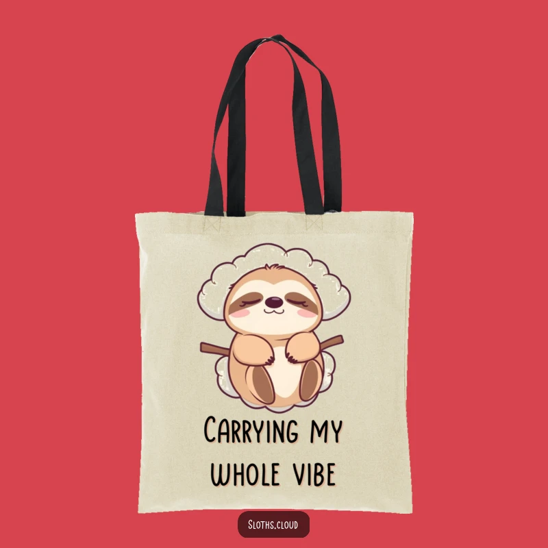 Funny Sloth Cloud Carry Tote Bag: Stylish Gift for Everyday Ease