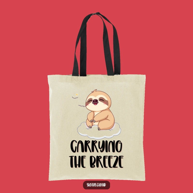 Funny Sloth Breeze Tote Bag: Carry Your Calm With A Relaxing Sloth