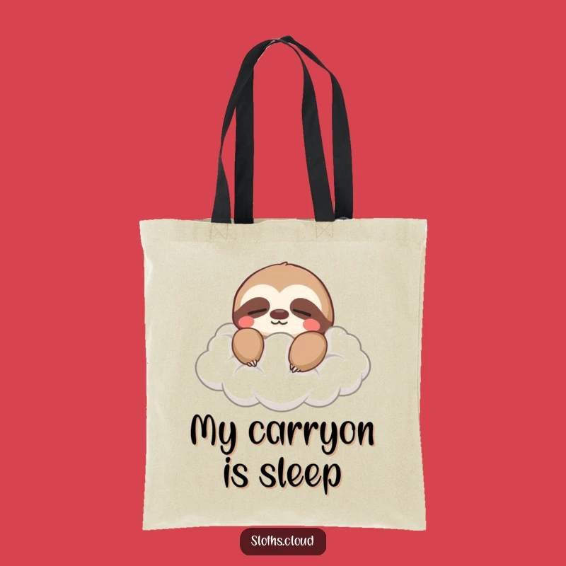 Funny Peaceful Sloth Tote Bag: Carry Your Calm, Ideal Funny Gift