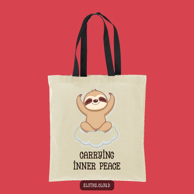 Funny Sloth Yoga Tote Bag: Gentle Pose Companion, Perfect Zen Carry-all