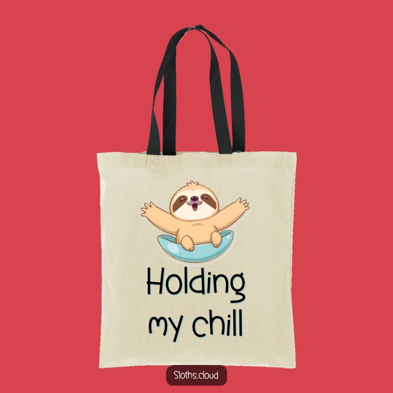 Funny Float Sloth Tote Bag - Arms Wide Open Carry-All for Humorous Errands