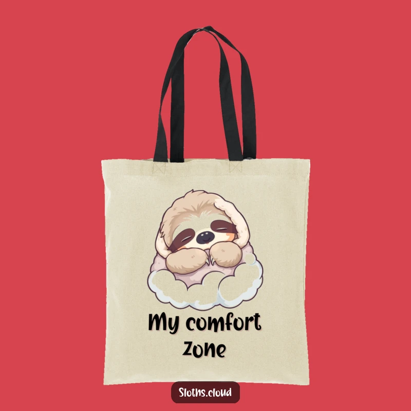 Funny Napping Sloth Tote Bag: Cloud Nap Carrier, Practical & Cozy Funny Gift
