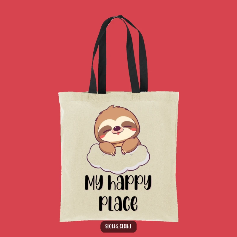 Funny Sleepy Grin Sloth Tote Bag: Carry Your Calm with Humor